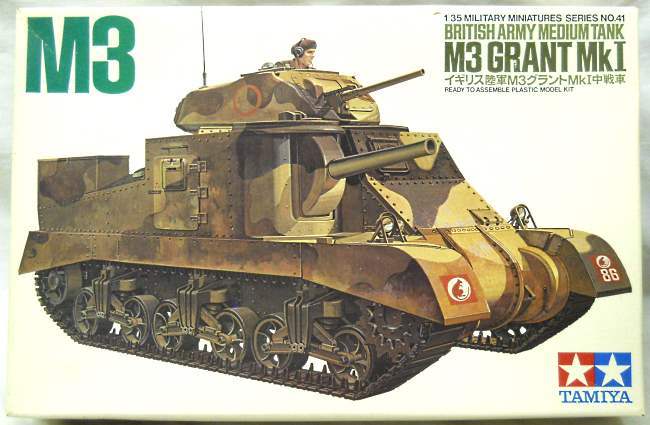 Tamiya 1/35 British M3 Grant Mk1 Medium Tank, MM141 plastic model kit